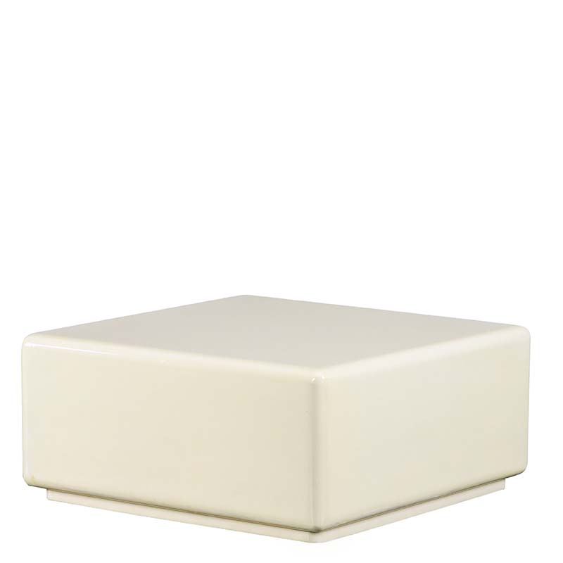 CHALLIS COFFEE TABLE L ECRU W60/D60/H27CM