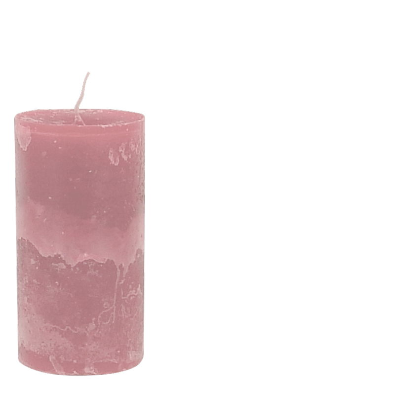 LARS CANDLE Ø7X15 CORALRED