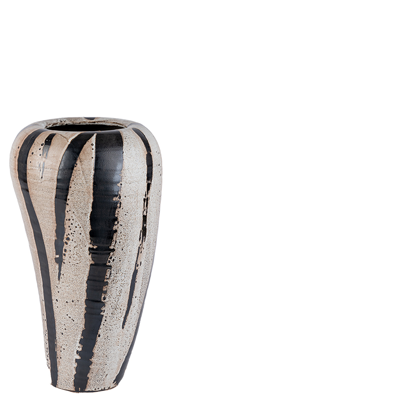 CEYLIN LONG VASE STRIPES XL 25x25x44