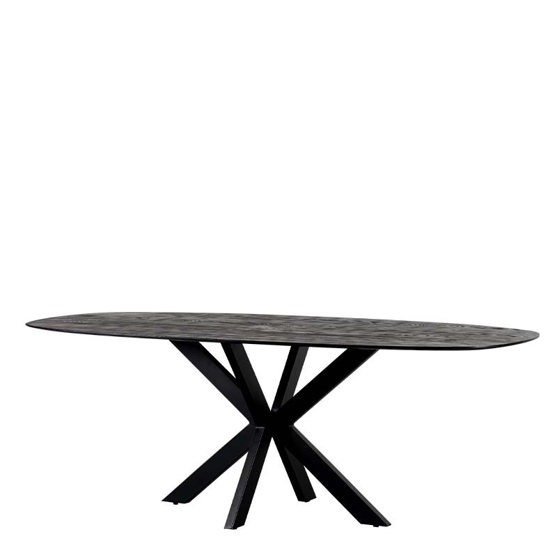 KINSLEY DINING TABLE BLACK W240/D100/H76