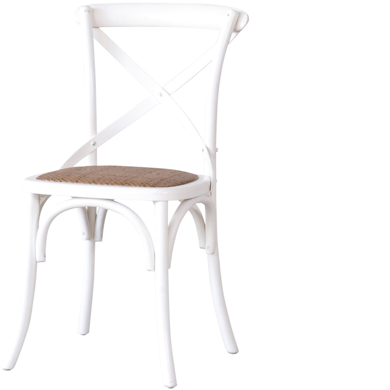 CROSS CHAIR OLD WHITE