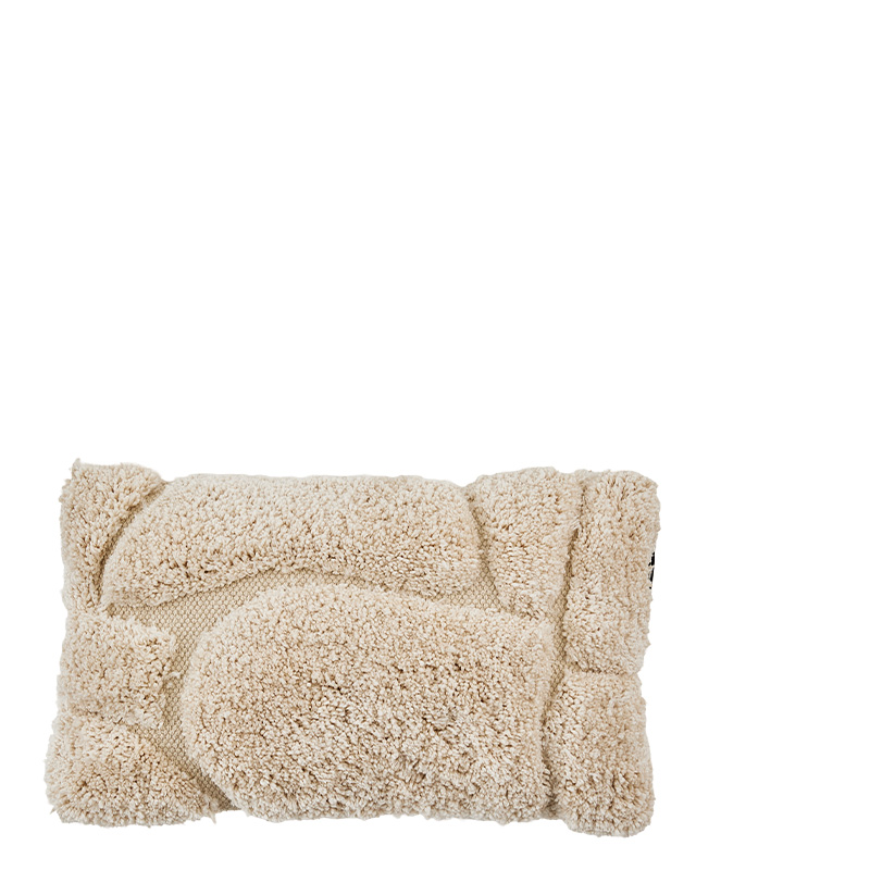 MACKENZIE PATCH PILLOW BEIGE L30/W50