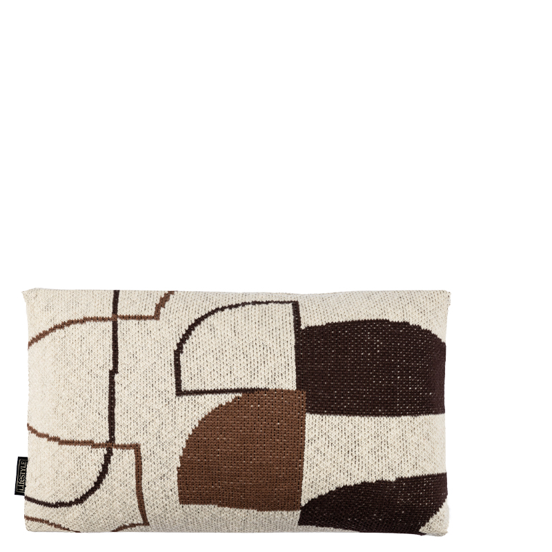 GISELLE PILLOW BROWN 50X30CM