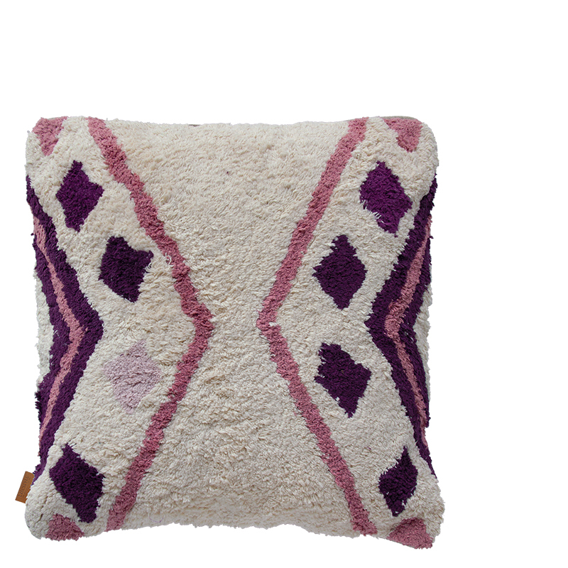 SACHI PILLOW DARK PURPLE 50X50