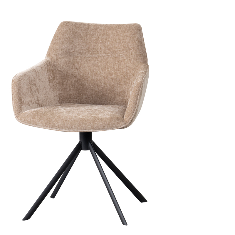 JOHNSON ROTATING DINING CHAIR CROWN SAND W59/D60/H84 » LifeStyle Home Collection