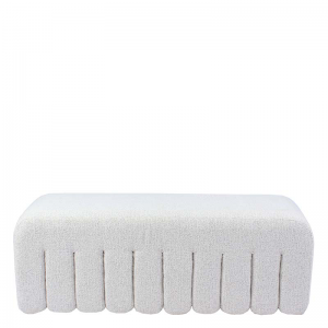 CISKE POUF MIX BOUCLE ECRU L W123/D46/H45 cm