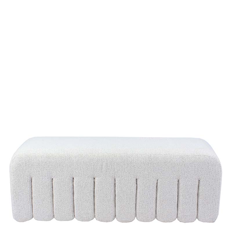 CISKE POUF MIX BOUCLE ECRU L W123/D46/H45 cm