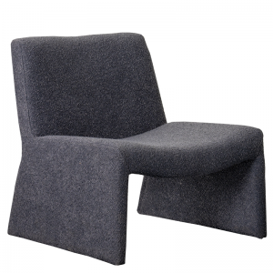 GEORGIA FAUTEUIL BOUCLE ANTHRACITE W74/D76/H76