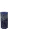 LARS CANDLE 7X15 DARK BLUE