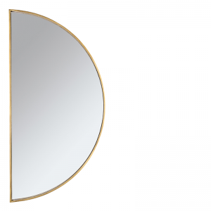 ANTIQUE GOLD MIRROR HALF ROUND 150C