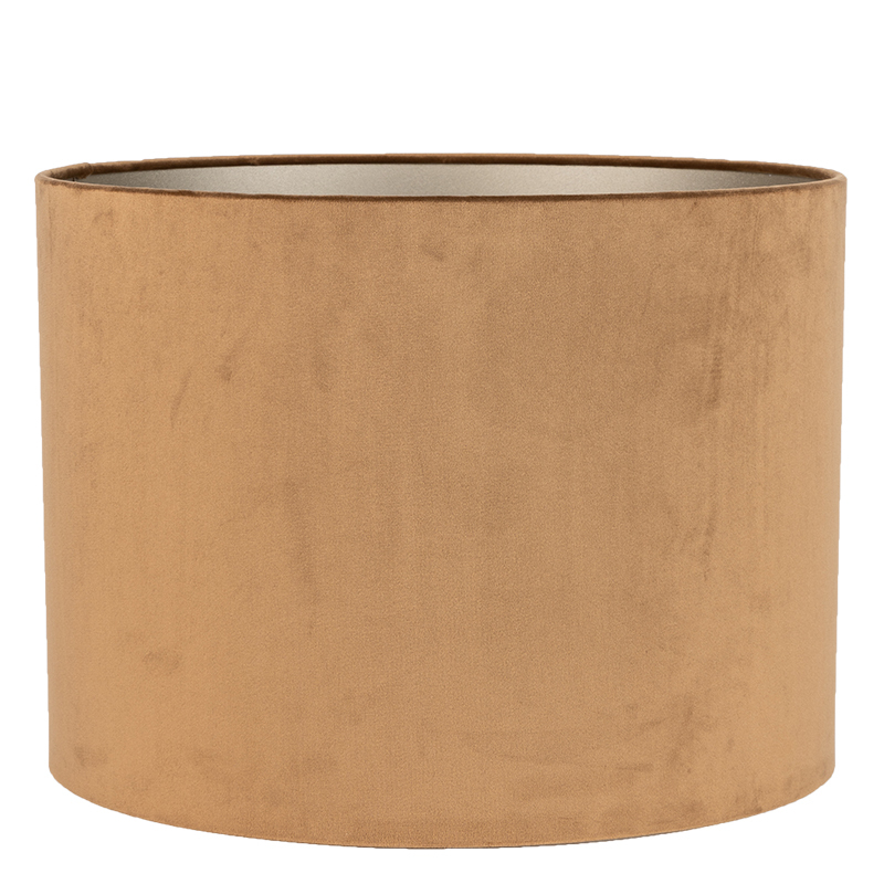 BRIGHTON VELVET LAMPSHADE ROUND TAUPE 40X40X32