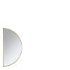 ANTIQUE GOLD MIRROR HALF ROUND 80CM