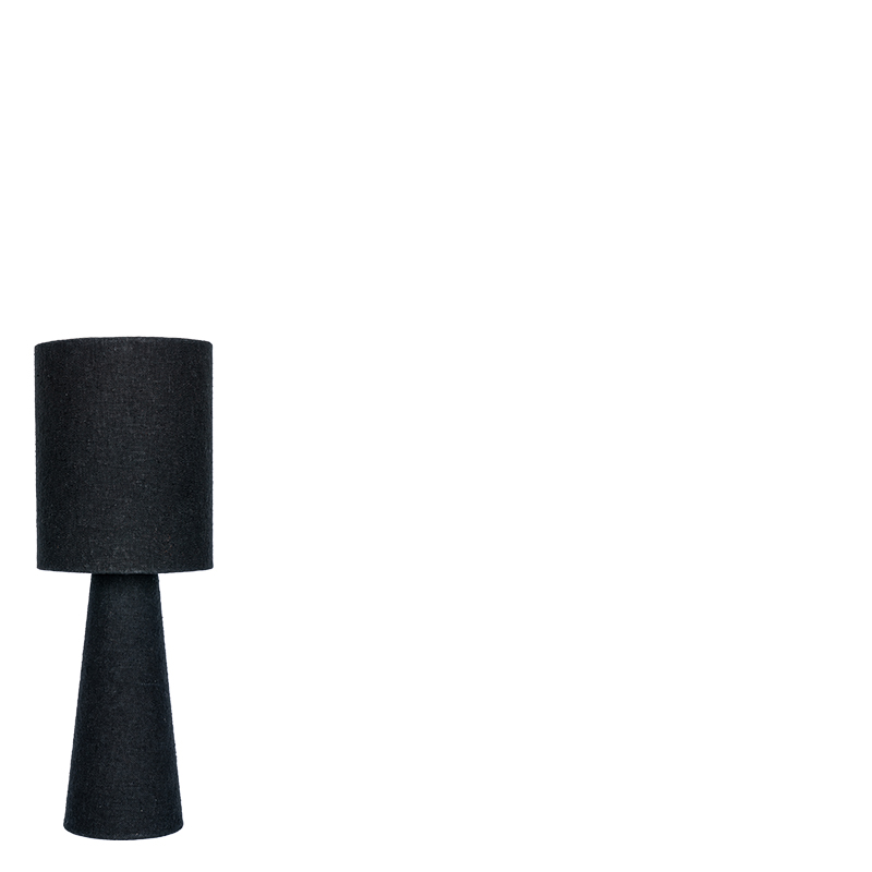 ATTICA TABLE LAMP BLACK 22x22x61cm