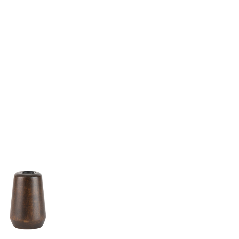 ATCO CANDLE HOLDER SMALL WALNUT