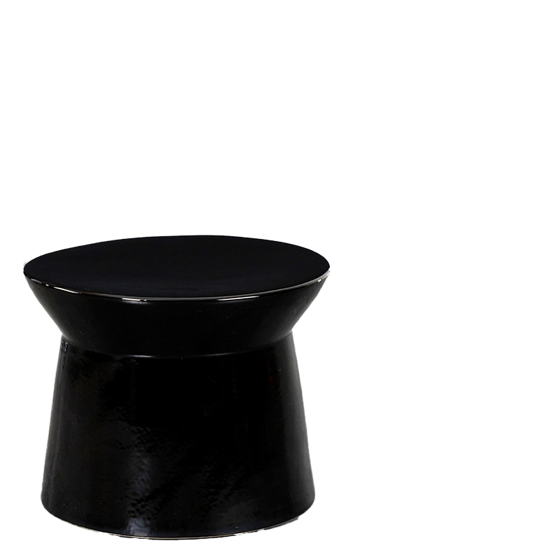 CERAMIC COFFEE TABLE COVE BLACK S W38/D38/H30