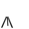 ATLANTA DINING TABLE LEG BLACK METAL W78/D78/H73