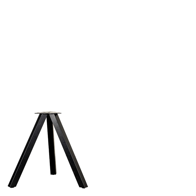ATLANTA DINING TABLE LEG BLACK METAL W78/D78/H73