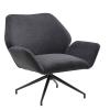 PORTLAND ROTATING FAUTEUIL SIERRA ANTHRACITE W84/D78/H78