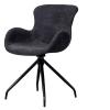 CALIFORNIA ROTATING DINING CHAIR SIERRA ANTHRACITE W58/D59/H83