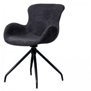 CALIFORNIA ROTATING DINING CHAIR SIERRA ANTHRACITE W58/D59/H83