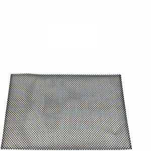 PLAITED PLACEMAT BLACK/SILVER S/4