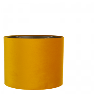 BRIGHTON VELVET LAMPSHADE ROUND OCHRE 32X32X25