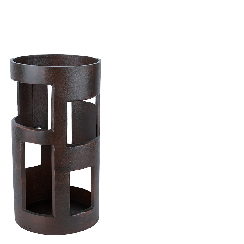 SEFON LANTERN BROWN L 20X20X37