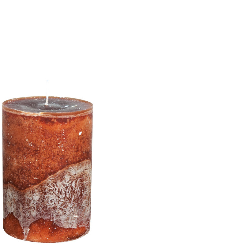 LUDO CANDLE Ø10X15 COCOABROWN
