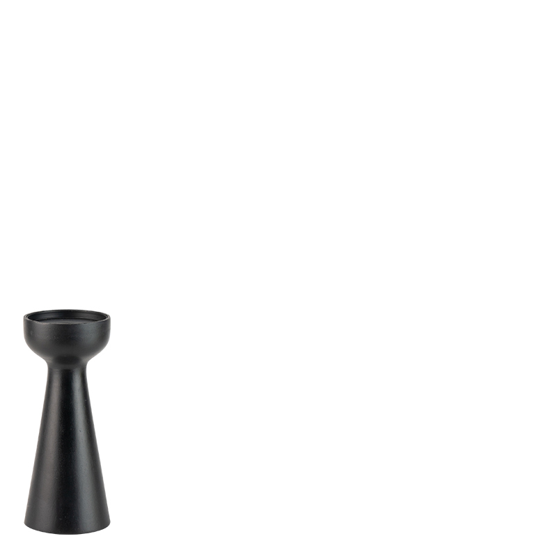 ATWOOD CANDLE HOLDER BOLD BLACK