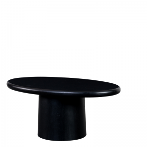 CLARKSVILLE COFFEE TABLE OVAL BLACK W101/D61/H44