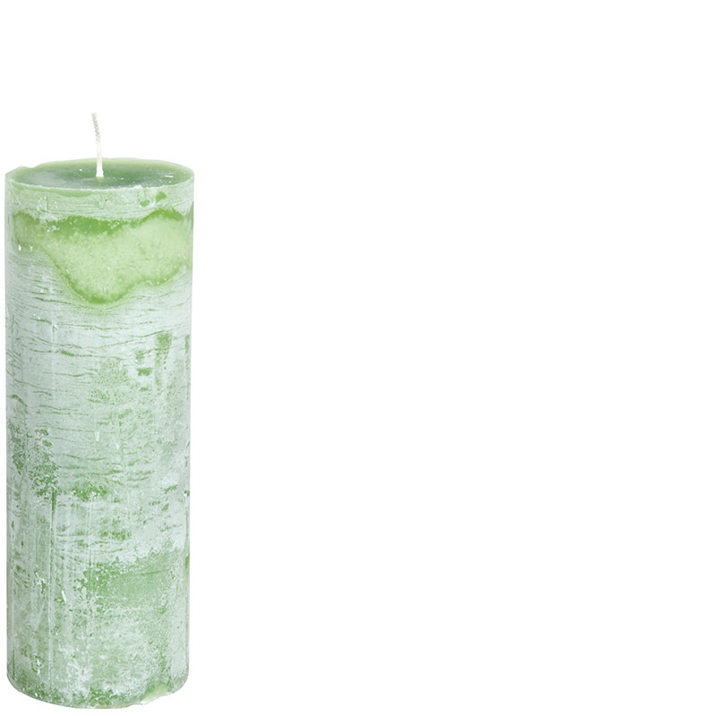 BERNARD CANDLE Ø7X20 GRASSHOPPERGRE