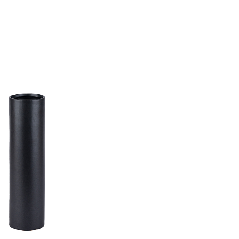 CEYLIN CYLINDER VASE BLACK L 9x9x33