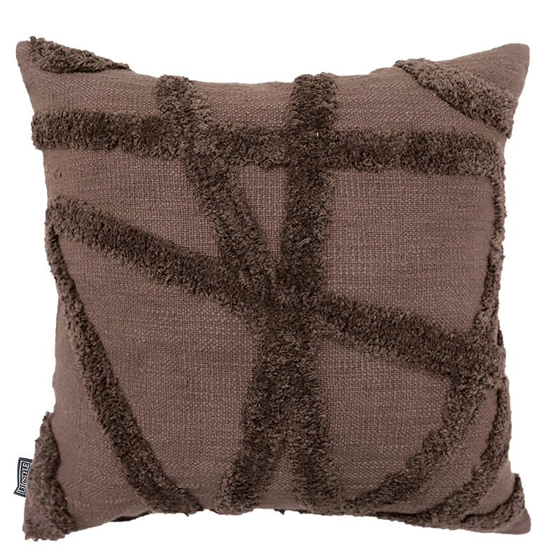 TAOS PILLOW BROWN 50X50CM