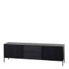 IMPERIAL TV CABINET BLACK W160/D35/H50