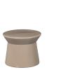 CERAMIC COFFEE TABLE COVE TAUPE S W38/D38/H30