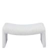 GEORGIA POUF MIX BOUCLE ECRU W74/D60/H36