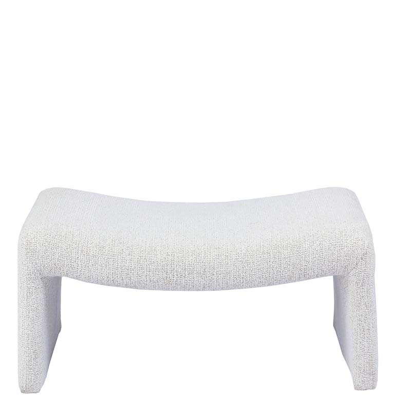 GEORGIA POUF MIX BOUCLE ECRU W74/D60/H36