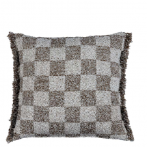 MERINO PILLOW DARK BROWN 50X50