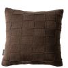 EVANS PILLOW BROWN 50X50CM