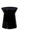 CERAMIC COFFEE TABLE COVE BLACK M W38/D38/H45