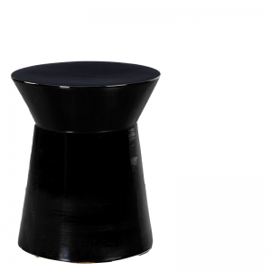 CERAMIC COFFEE TABLE COVE BLACK M W38/D38/H45