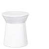 CERAMIC COFFEE TABLE COVE WHITE M W38/D38/H45