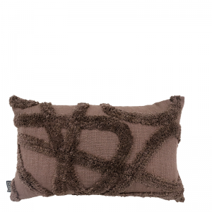 TAOS PILLOW BROWN 50X30CM