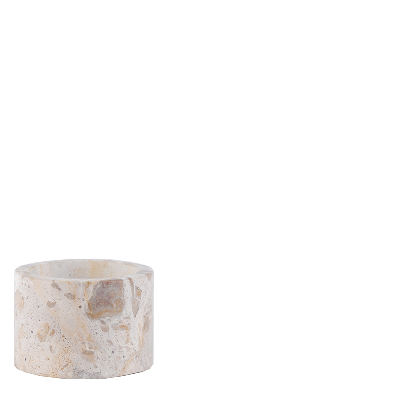 BUTTERSCOTCH PILLAR CANDLE HOLDER M