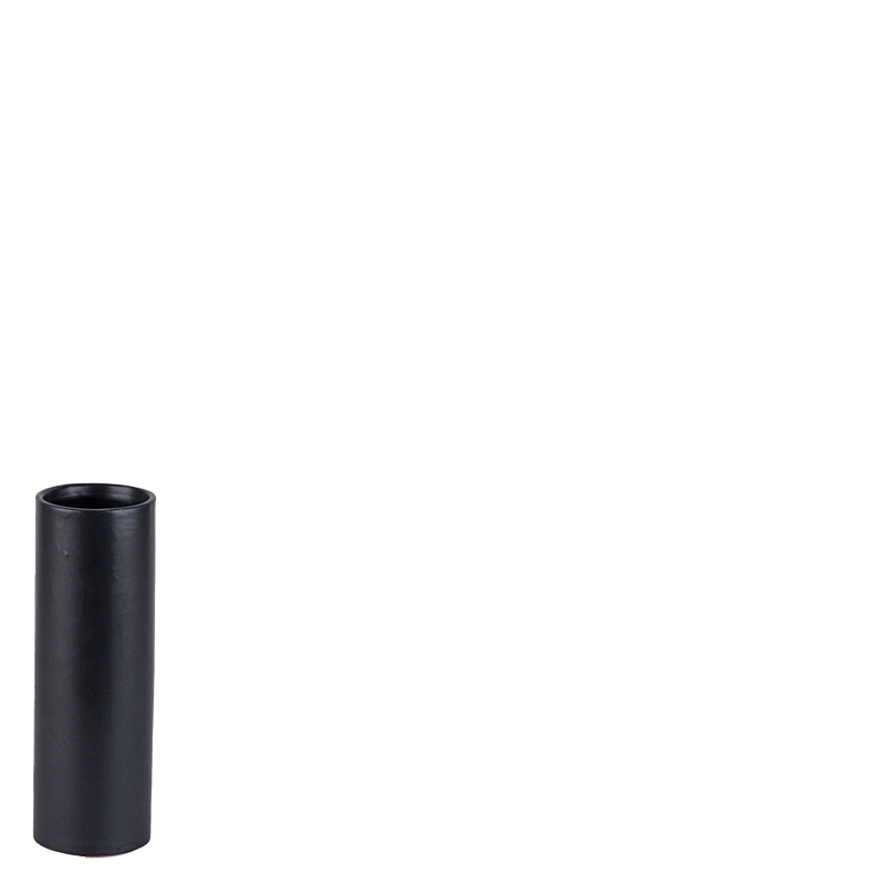 CEYLIN CYLINDER VASE BLACK S 8X8X24