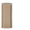 CANDLE CROSS SHAPED TAUPE L DECO ONLY!