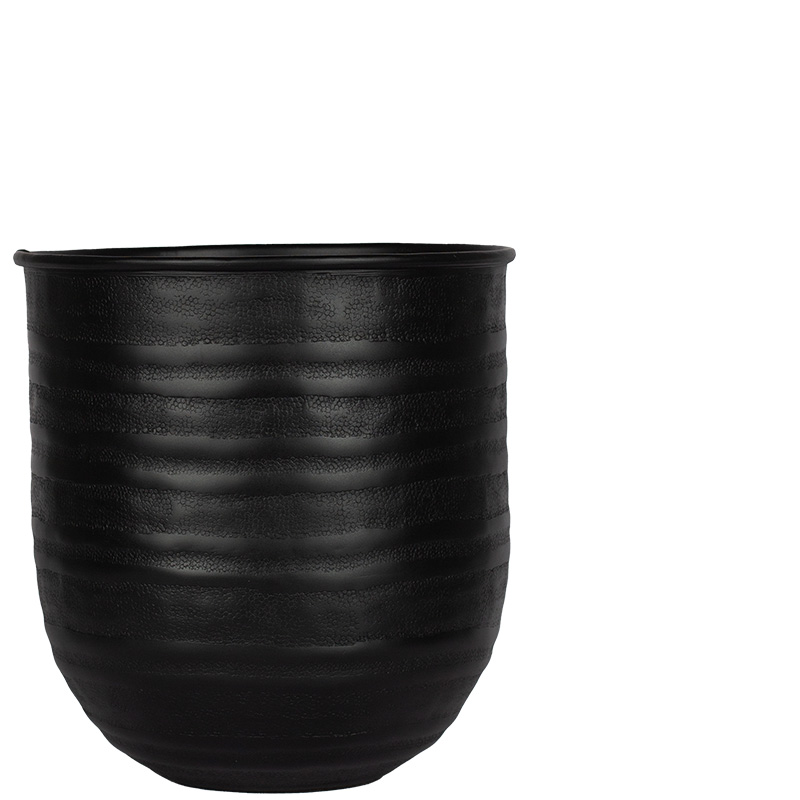 FUMI ALUMINIUM FLOWERPOT BLACK M