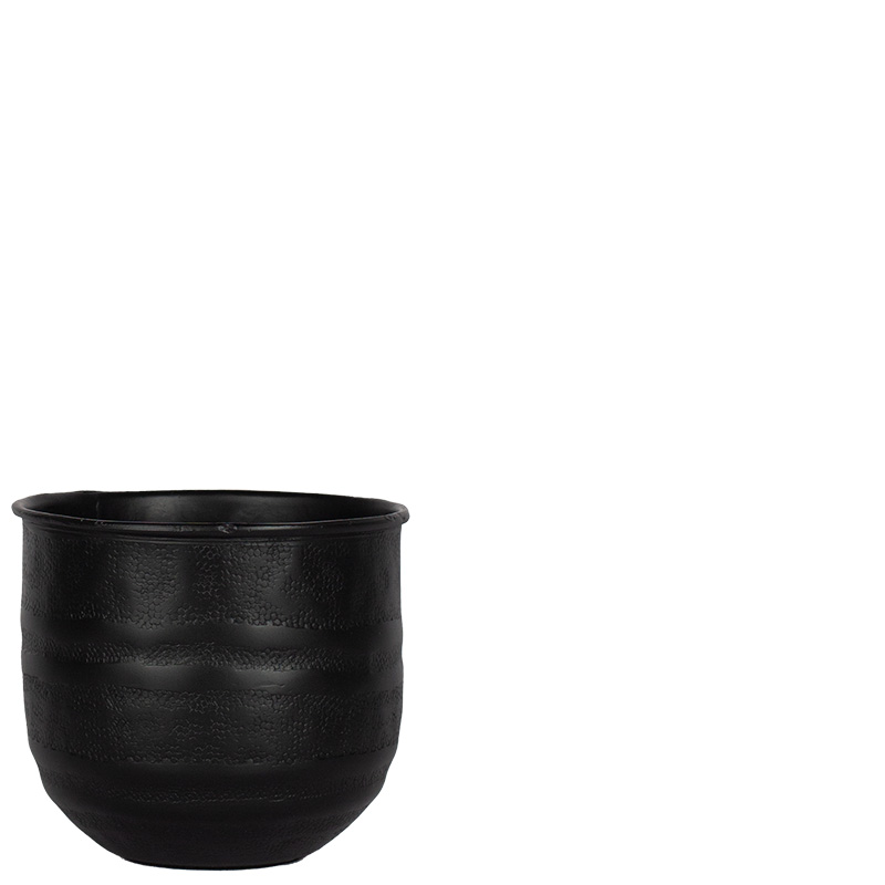 FUMI ALUMINIUM FLOWERPOT BLACK XS