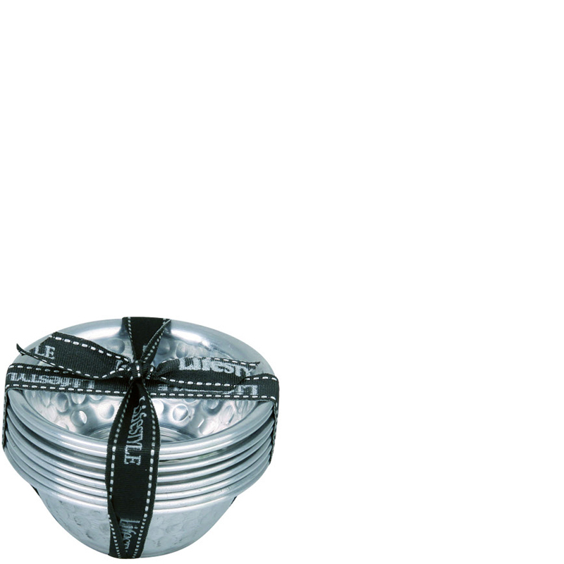 ALUMINIUM TEA LIGHT CUP S/8