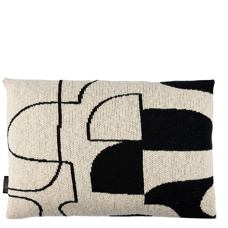 GISELLE PILLOW BLACK 60X40CM